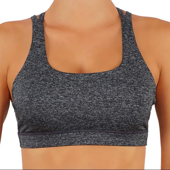 Criss Cross Back Detail Strappy Sports Bra - Picture 2 of 2